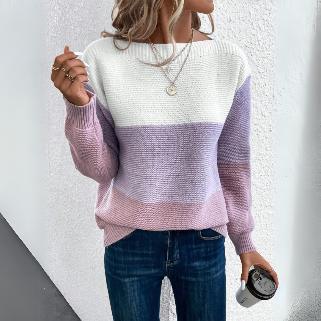 Chiara | Cozy and Stylish Patchwork Sweater