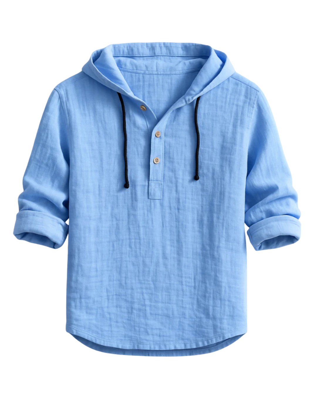 Len | Luxury Linen Hooded Shirt