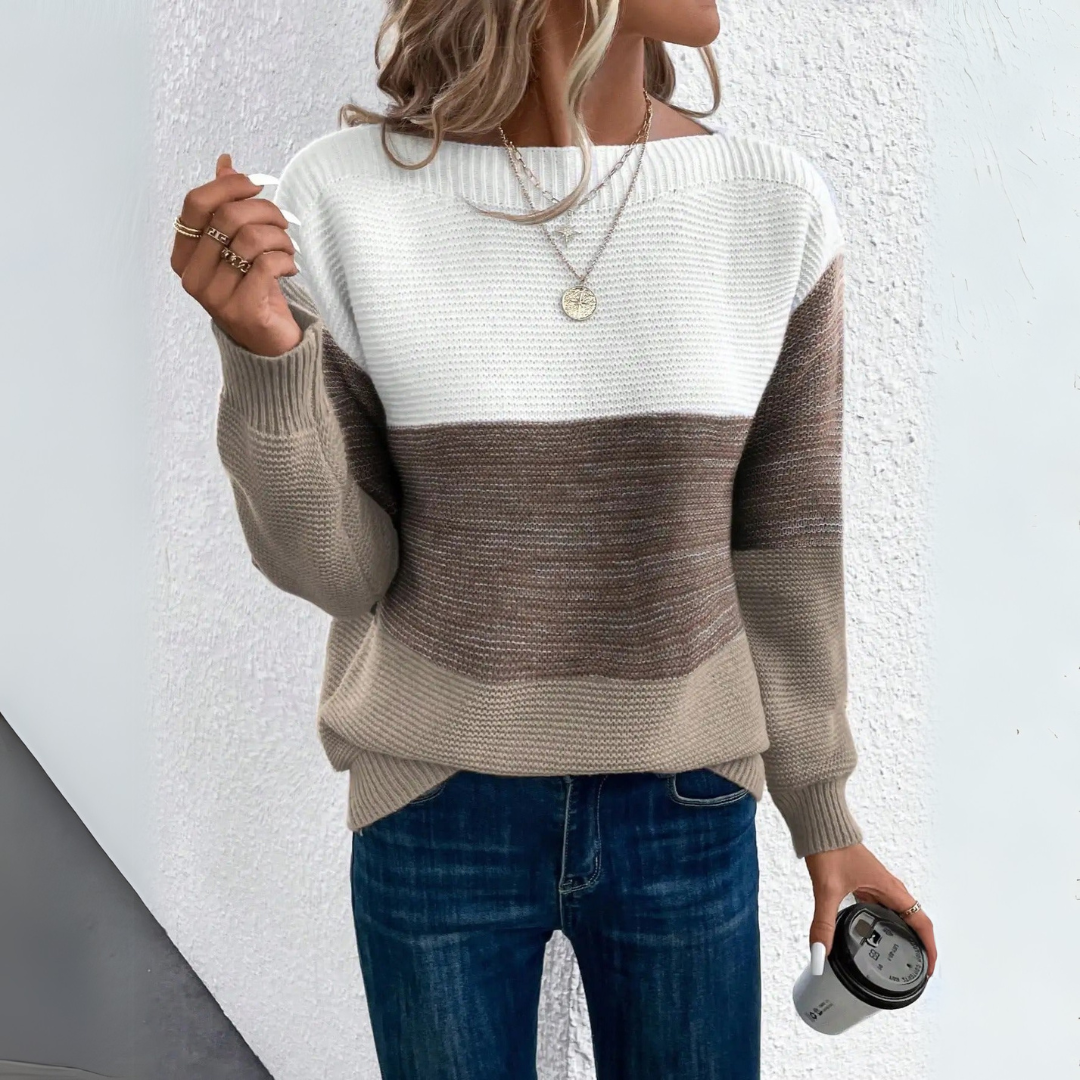 Chiara | Cozy and Stylish Patchwork Sweater