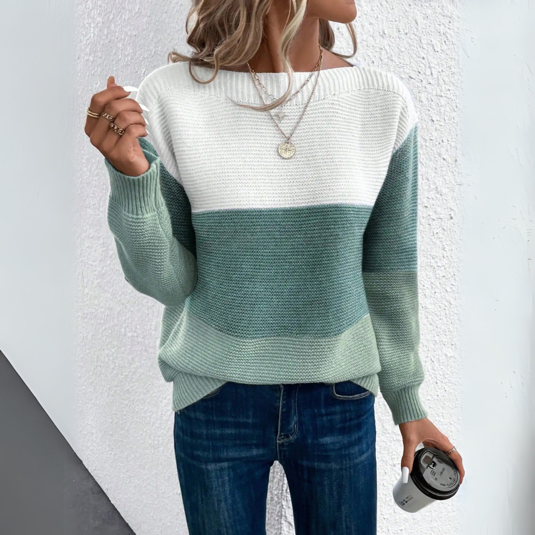 Chiara | Cozy and Stylish Patchwork Sweater