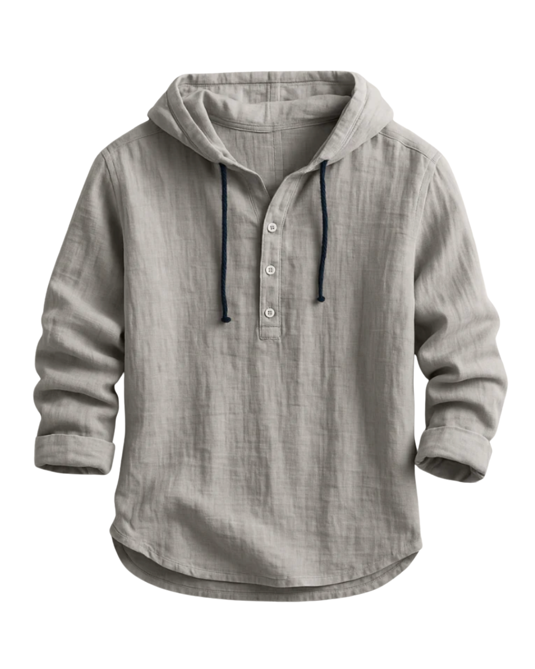 Len | Luxury Linen Hooded Shirt