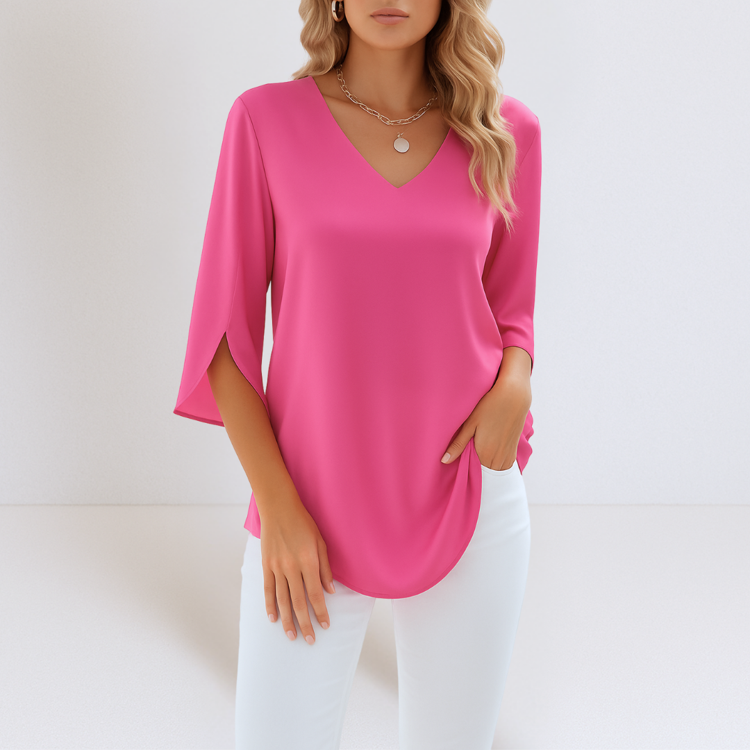 Lara | Elegant Blouse With Tummy Coverage