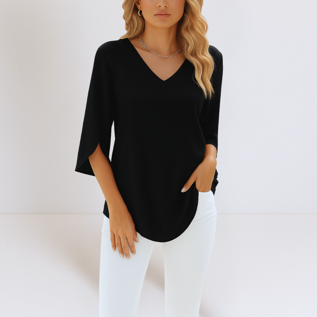 Lara | Elegant Blouse With Tummy Coverage