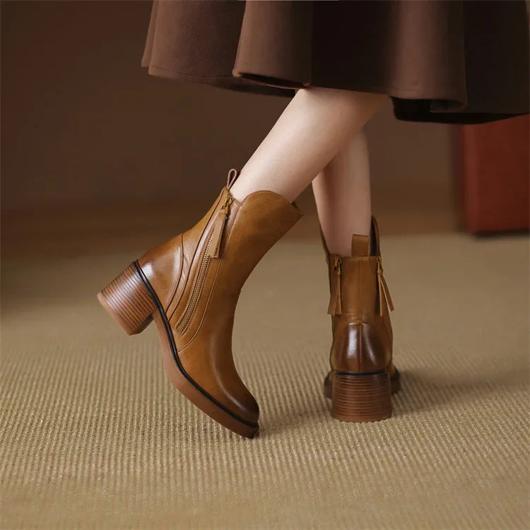 Zara | Leather Boots