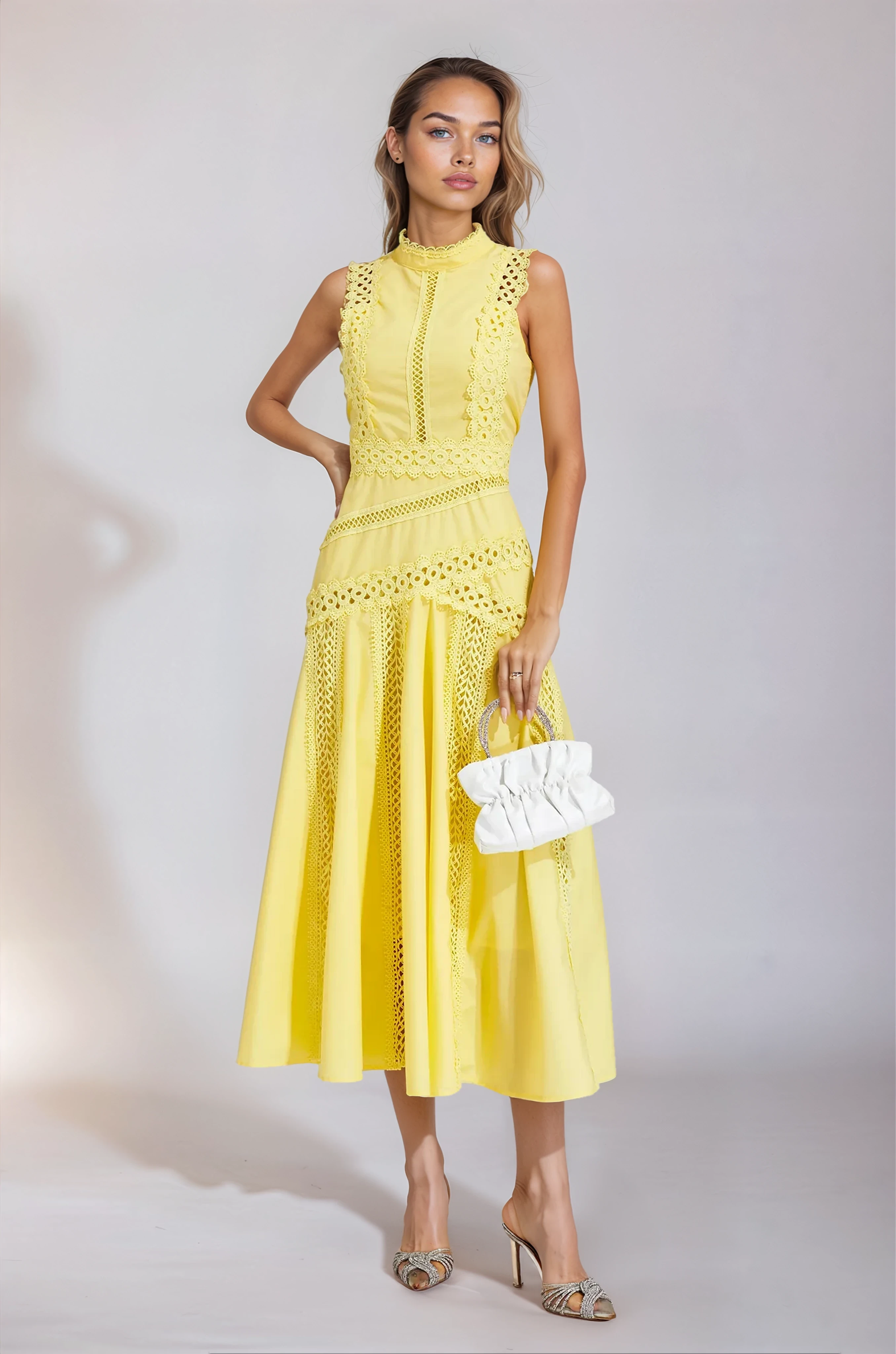 Lisette Sleeveless Lace Dress