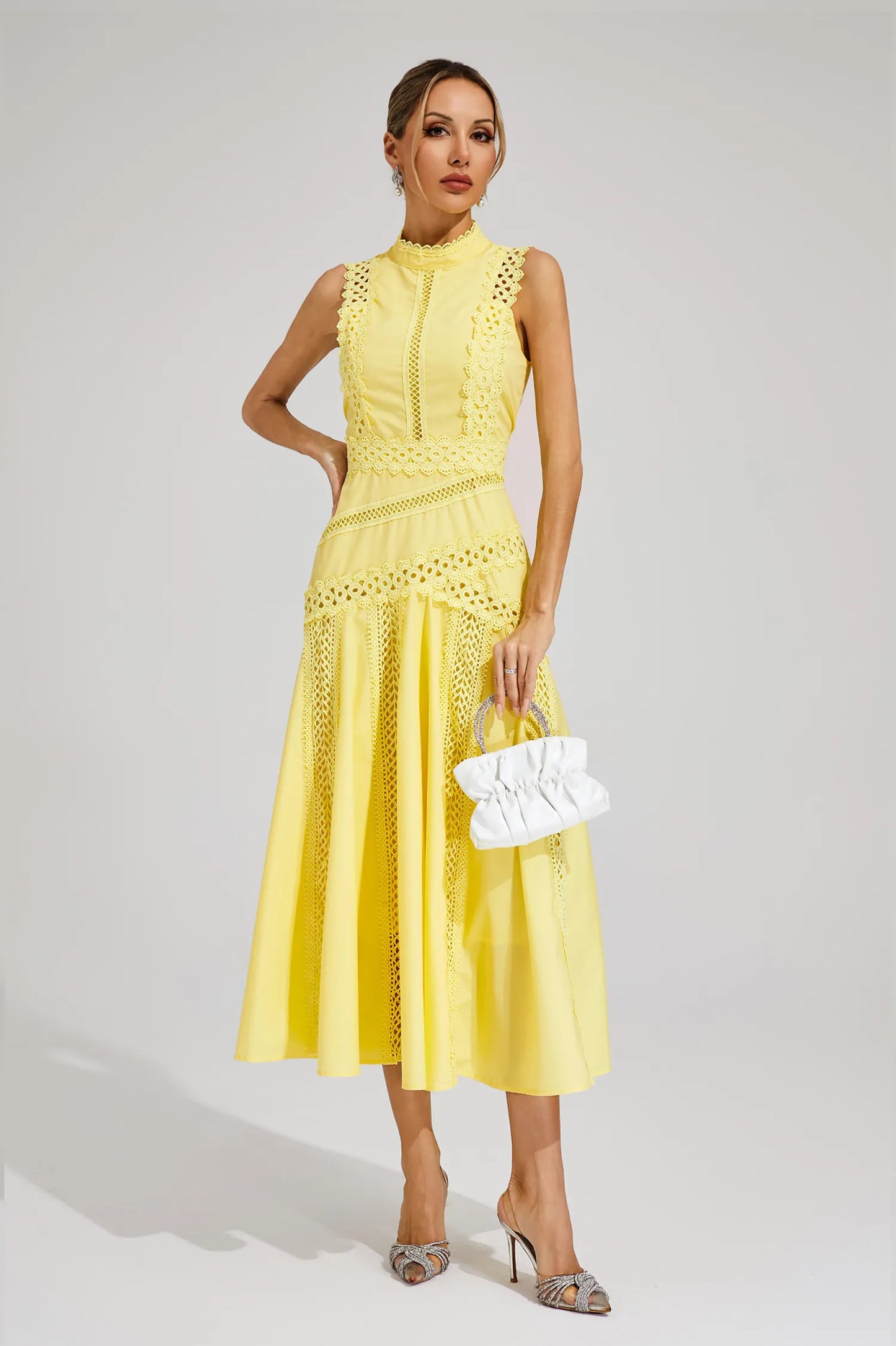 Lisette | Sleeveless Lace Dress