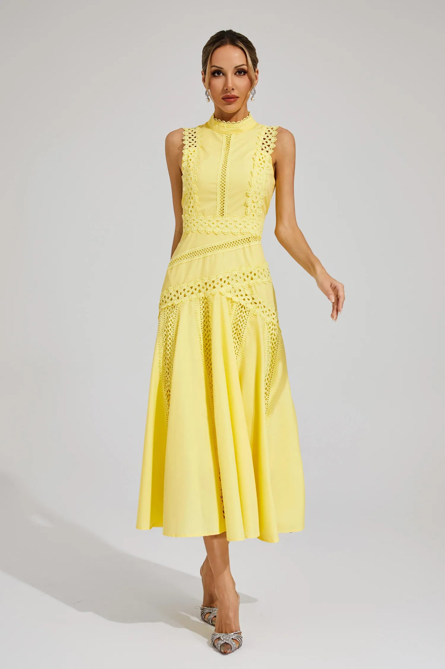 Lisette | Sleeveless Lace Dress