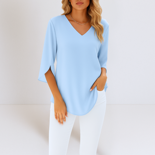 Lara | Elegant Blouse With Tummy Coverage