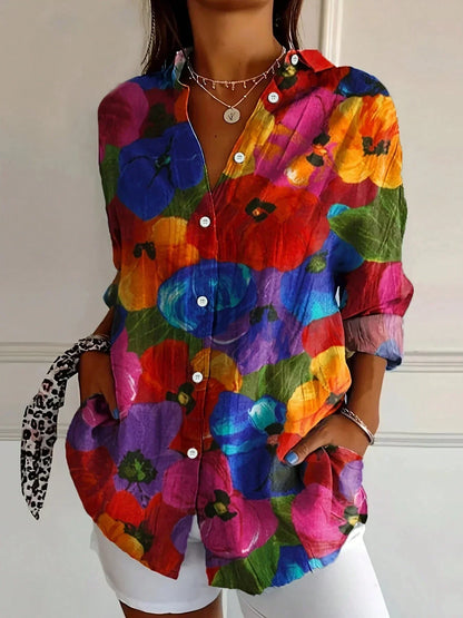Helena | Colorful Pattern Blouse