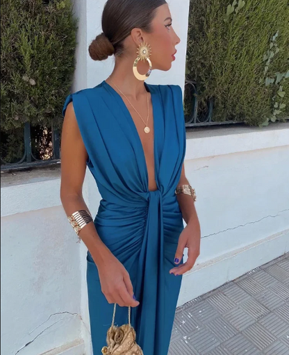 Moriah | Women's Pleated Maxi Dress.