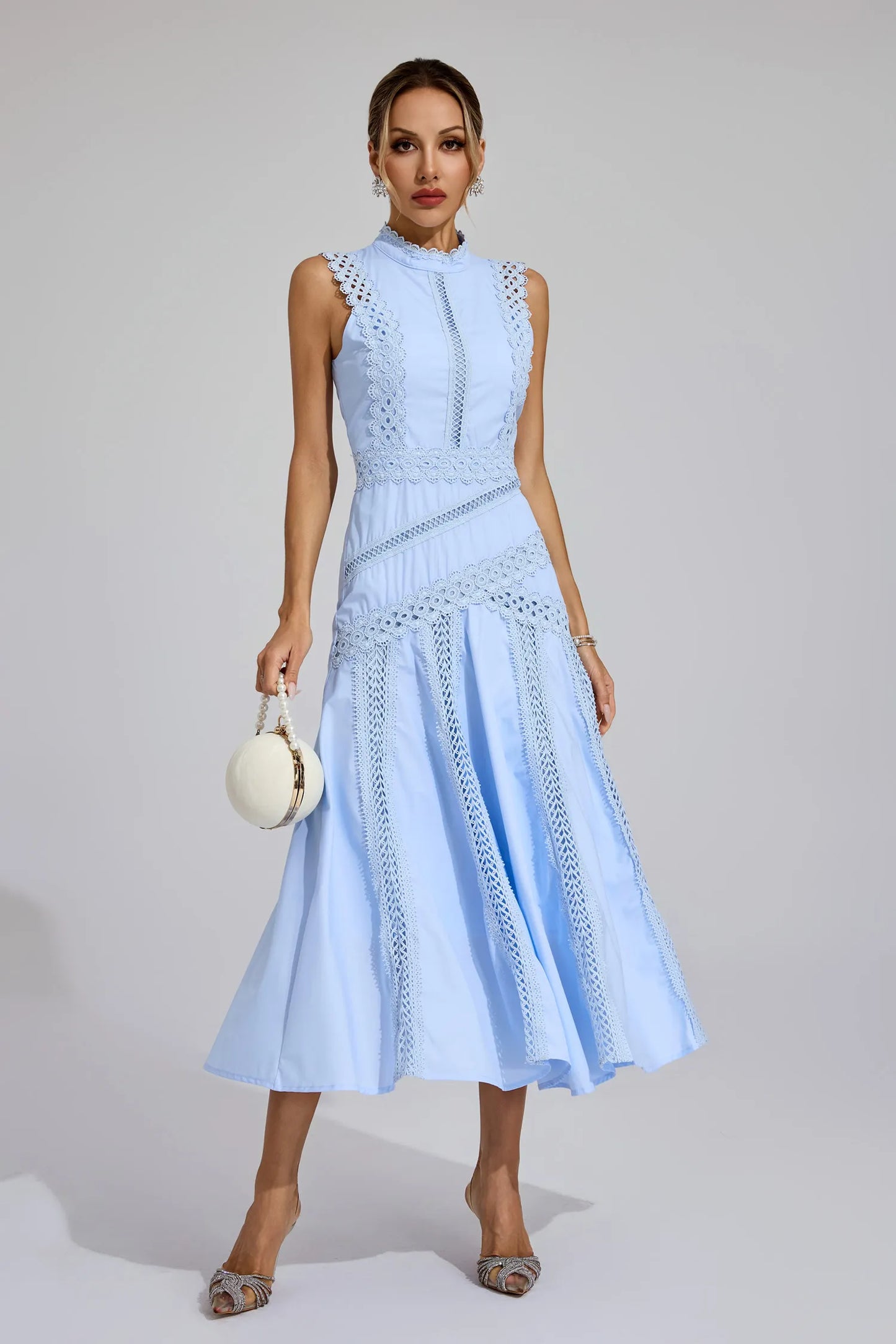 Lisette | Sleeveless Lace Dress