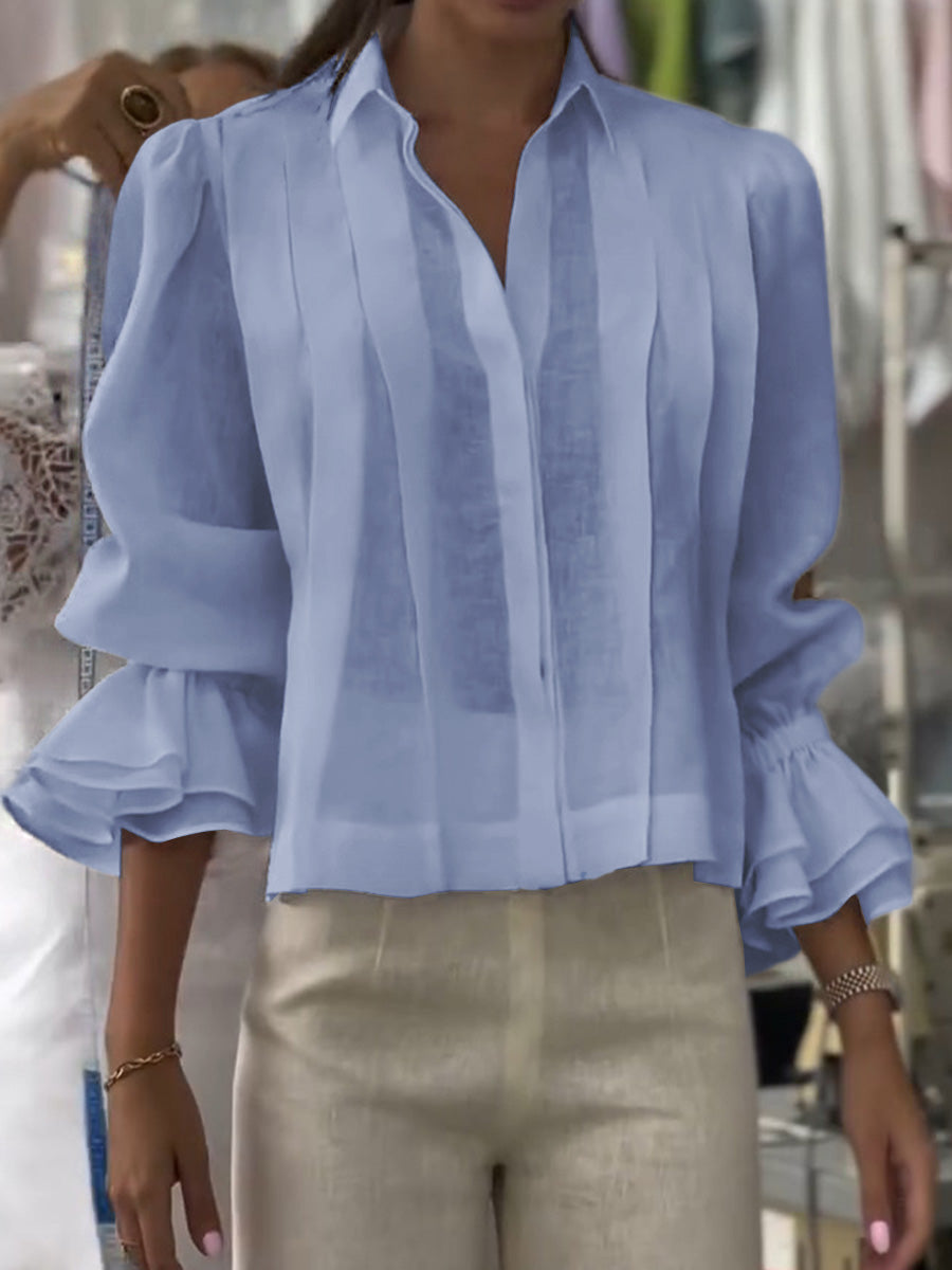 VERENA – LAPEL LONG SLEEVE CARDIGAN